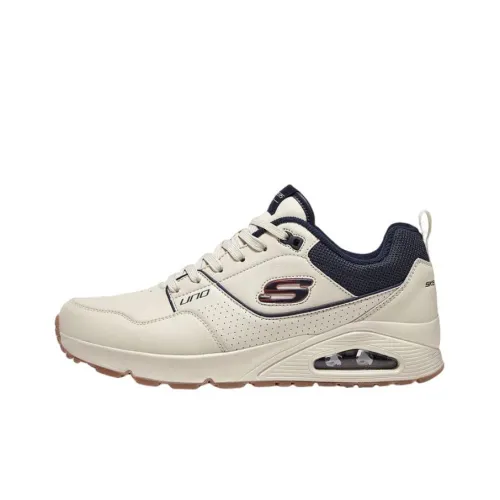 Skechers Uno Low Топ Casual Мужской Бежевый Черный