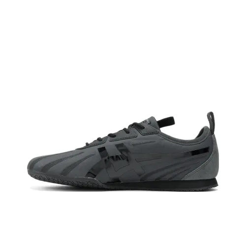 Onitsuka Tiger Tirrack Slip-resistant Abrasion-resistant Low Top Casual Unisex Black На английском языке это будет Onitsuka Tiger Tirrack Противоскользящий Устойчивый к истиранию Низкий Топ Повседневный Унисекс Черный