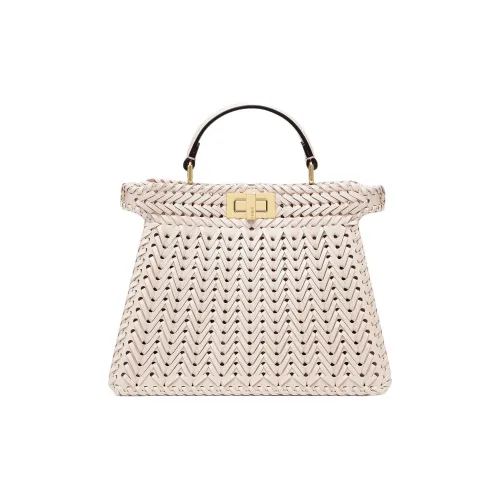 FENDI Peekaboo ISeeU Кожа Сумка через плечо Сумка Маленькая Women's Camellia Многоцветная