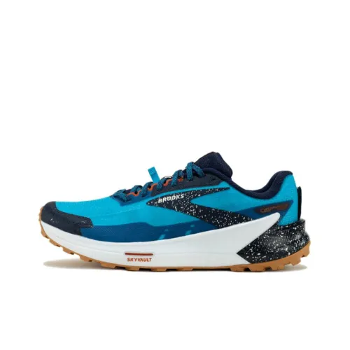 Brooks Catamount 2 Slip-Resistant Abrasion-Resistant Low Top Альпинистская Обувь для Уличного Использования Мужская Синий Черный