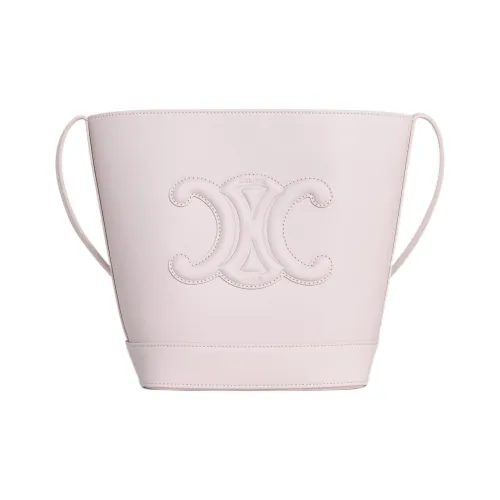 CELINE Cuir Triomphe Smooth Calfskin Crossbody Bag Shoulder Bag Small Women's Pink CELINE Cuir Triomphe Гладкая Телячья Кожа Сумка через плечо Сумка на плечо Маленькая Женская Розовая