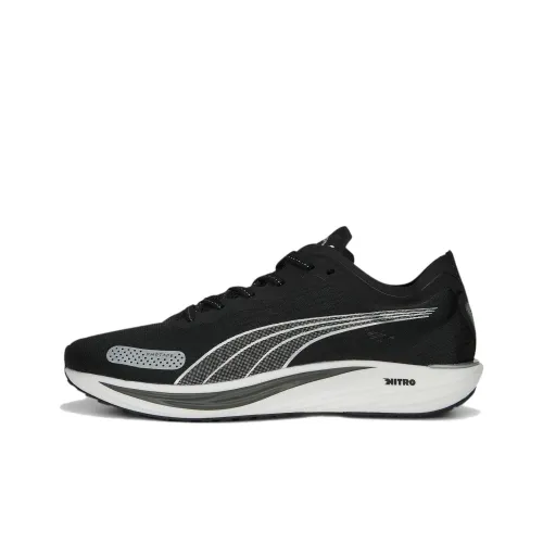PUMA Liberate Nitro 2 Slip-Resistant Abrasion-Resistant Low Top Sprint Running Shoes Men's Black PUMA Liberate Nitro 2 Противоскользящий устойчивый к истиранию низкий топ кроссовки для бега Sprint мужские черные