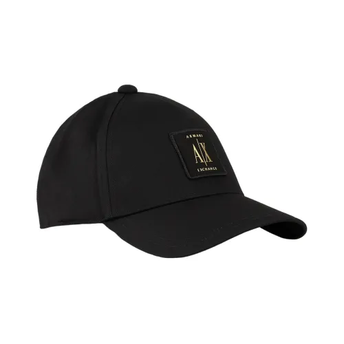 ARMANI EXCHANGE Хлопковые кепки черные мужские