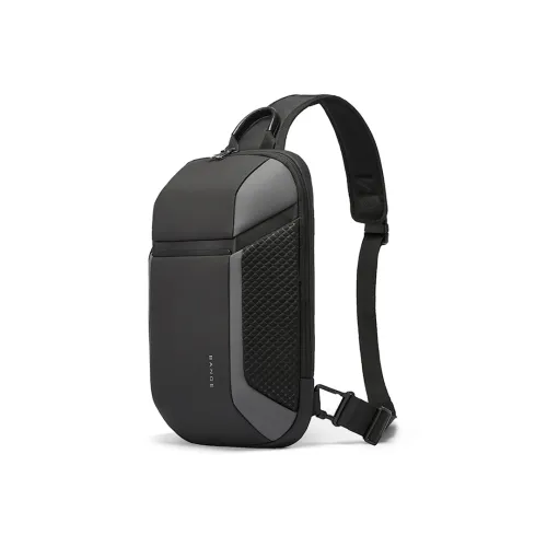 BANGE Oxford Sling Bag Medium Men's Black Gray BANGE Оксфорд Слинг Сумка Средний Мужская Черный Серый