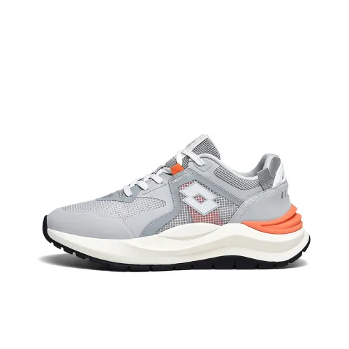 LOTTO Cloud Slip-resistant Abrasion-resistant Breathable Low-top Sports Casual Shoes Men's Gray LOTTO Cloud Противоскользящий Устойчивый к истиранию Дышащий Низкий Топ Спортивная Повседневная Обувь Мужская Серый