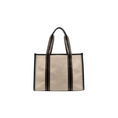 BRUNELLO CUCINELLI Хлопок Тоут Сумка Сумка для покупок Сумка Женская Бежевая