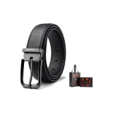 Металлическая пряжка, зернистая кожа личи + премиум-бокс