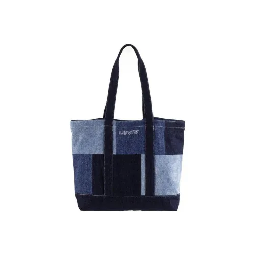 Levi's Хлопок Тоут Сумка Сумка для покупок Сумка на плечо Сумка обычная мужская синяя