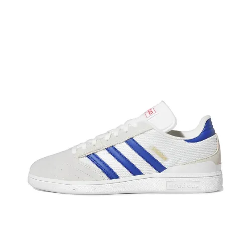 Adidas Originals Busenitz Slip Резистентный к истиранию Легкий Низкий Топ Кроссовки для скейтбординга Унисекс Белый Синий