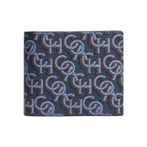 COACH 3 IN 1 Wallet из ПВХ держатель для карт кошелек мужской полночный синий