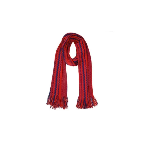 MISSONI Шерсть Трикотаж Шарфы Красный Мужской
