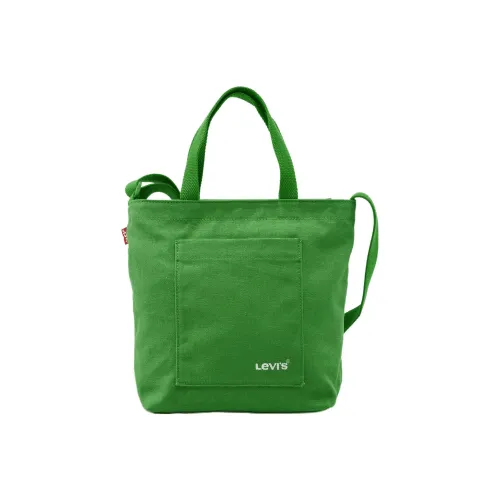 Levi's Хлопок Canvas Сумка Tote Сумка Сумка для покупок Сумка через плечо Сумка мини Женская Светло-зеленая