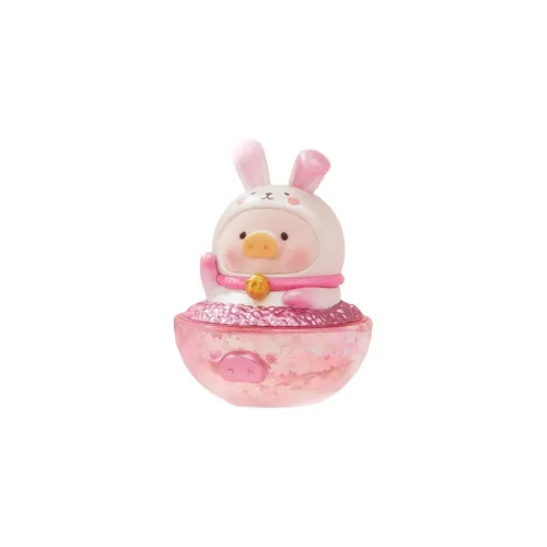 52TOYS LULU Pig Cherry Blossom Limited Удобный Living Golden Bowl Прозрачный Слепой Бокс на Карточке 8,5 см