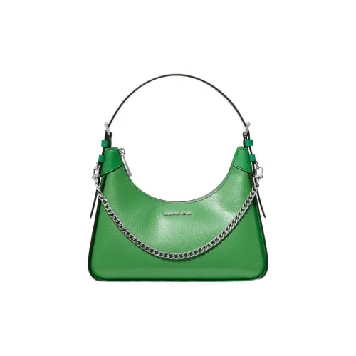 MICHAEL KORS Wilma Кожа Плечевая сумка сумка-полумесяц сумка сумка через плечо средний размер женская пальмовый зеленый