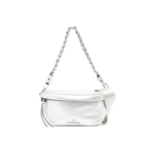 MICHAEL KORS Slater Телячья кожа Сумка через плечо Мини Женская Серебряный