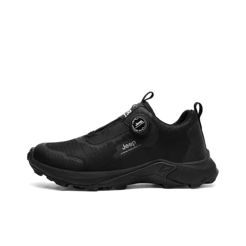 JEEP Дышащая Устойчивая к истиранию Противоскользящая Низкий Топ Уличная Обувь Мужская Черная