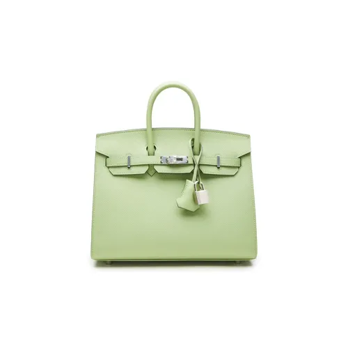 HERMES Birkin Эпсомская кожа Сумка Birkin Сумка Женская 3i Vert Criquet Авокадо-зеленый
