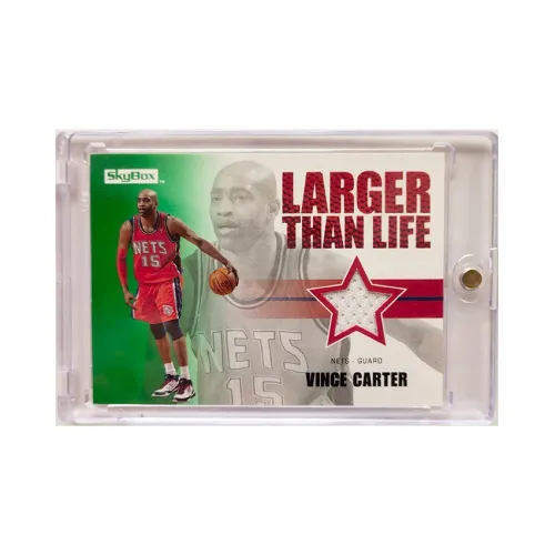 Yi Shot Flyman VINCE Carter 2008 09 UPPER DECK Лазурь Коробка Игра Использованный Джерси Патч Баскетбольная Карта Спортивные Карты 1