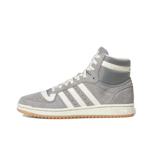 Adidas Originals TOP TEN RB Slip-resistant Abrasion-resistant MID Скейтбординг Кроссовки Unisex Серый Белый