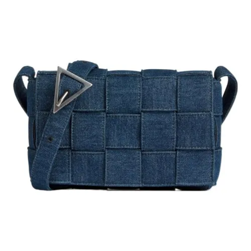 Bottega Veneta Cassette Denim Camera Bag Box Bag Shoulder Bag Regular Unisex Blue Bottega Veneta Cassette Деним Camera Сумка Коробка Сумка Плечевая Сумка Стандартная Унисекс Синий