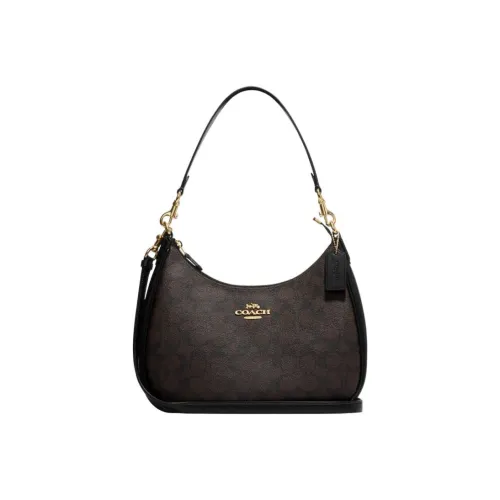 COACH Hobo кожа седло сумка сумка сумка через плечо большая женская черная