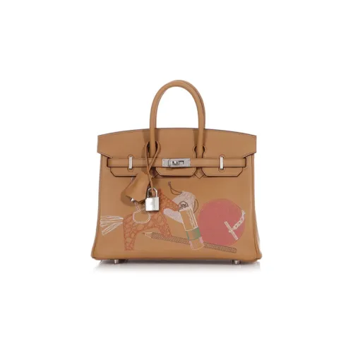 HERMES Birkin Swift Кожа Сумка Birkin Сумка Женская 4B Печенье Цвет Печенье