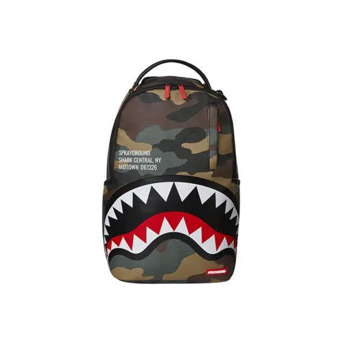 SPRAYGROUND Полиэстер Рюкзак Большой Унисекс Армейский зеленый