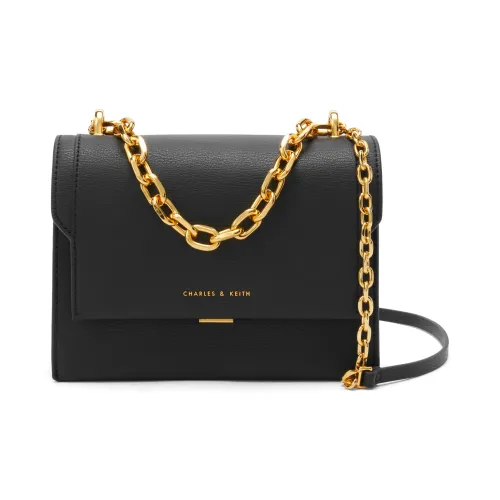 CHARLES KEITH ПУ (полиуретан) Charles Keith Сумка Маленькая квадратная сумка Сумка на плечо Маленькая Женская Многоцветная