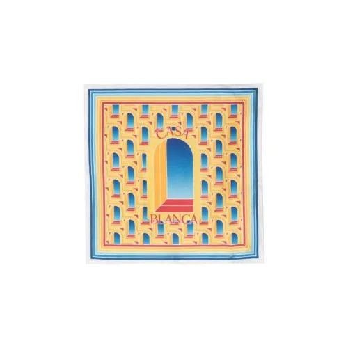 CASABLANCA Шелковые шарфы Желтые Женские