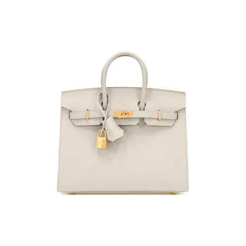 HERMES Birkin Эпсомская кожа Сумка Birkin Сумка Женская 10 Craie Milkshake Белый