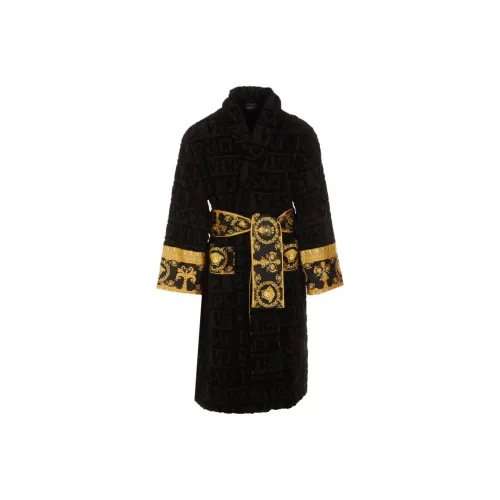 VERSACE Мужские черные халаты для ванной
