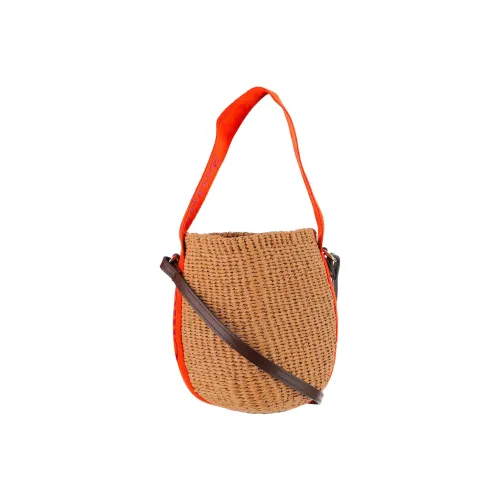 Chloe Woody с коровьей кожей сумка-корзинка портативная сумка через плечо женская красная