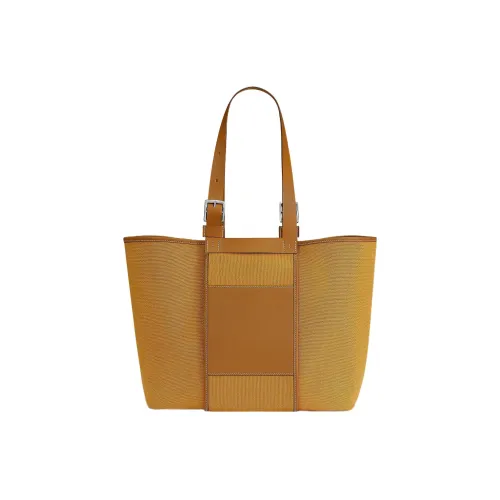 HERMES Etriviere Pocket Goeland Холст Сумка Женская Песочный Желтый Светлый Рыжевато-коричневый