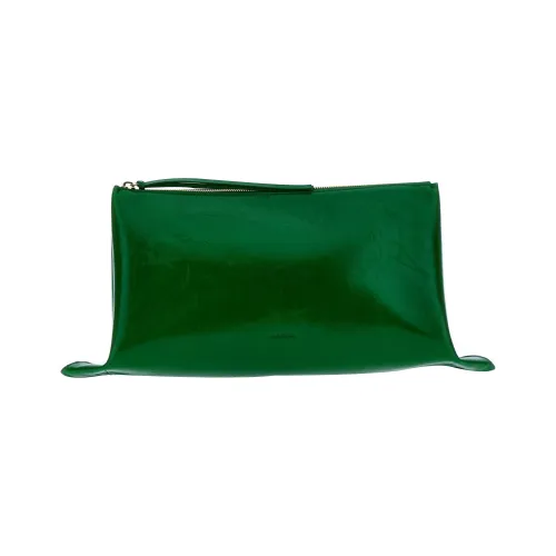 JIL SANDER Коровья кожа Клатч Средний Женский Зеленый
