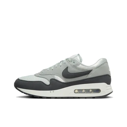 Nike Air Max 1 '86 'Свет Серебряный' Устойчивый к истиранию Дышащий Низкий Топ Спортивная Повседневная Обувь Мужская Серый Черный