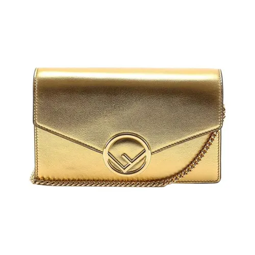 FENDI Кожа Сумка через плечо Женская Золотая