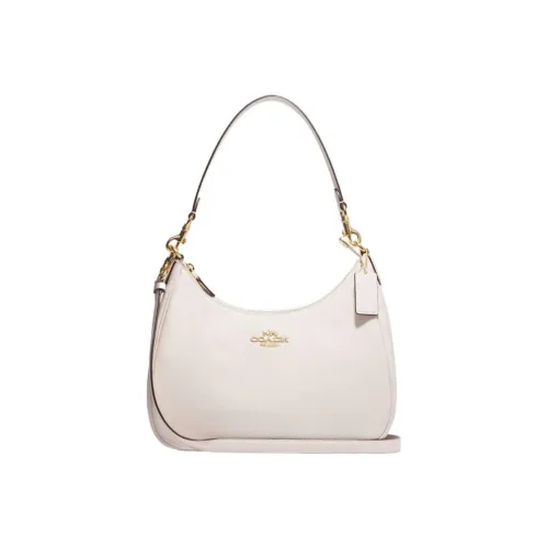 COACH Hobo Коровья кожа Полумесяц Сумка Сумка через плечо Женская Белая