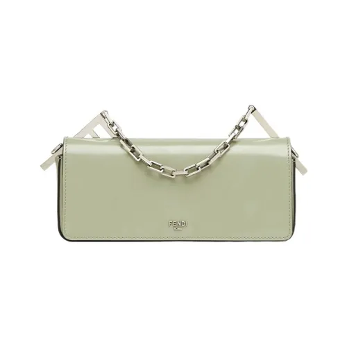 FENDI Сумка через плечо из телячьей кожи маленькая сумка женская светло-зеленая