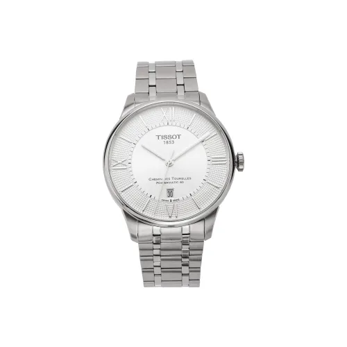 TISSOT Автоматический Механический Механизм Мужские Часы Tourelles Collection 42 мм Серебряные