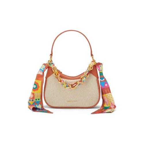 CHARLES KEITH Шарф Canvas Series Холст Полиуретан Плечевая сумка Сумка Маленькая Женская Многоцветная