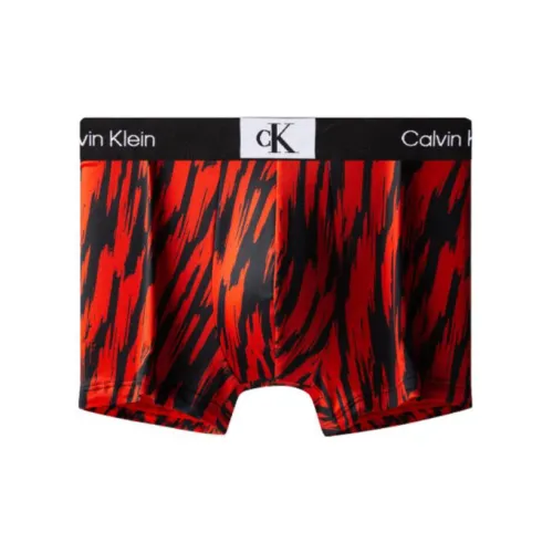 Calvin Klein Рубиново-красные Мужские Брюки со стрелкой