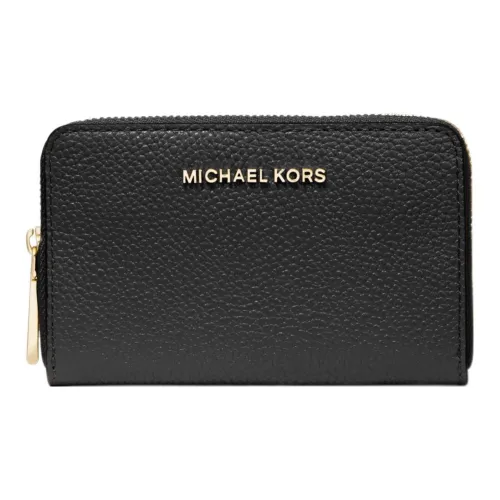 MICHAEL KORS Money Pieces Коровья кожа Держатель для карт Кошелек Маленький Женский Черный