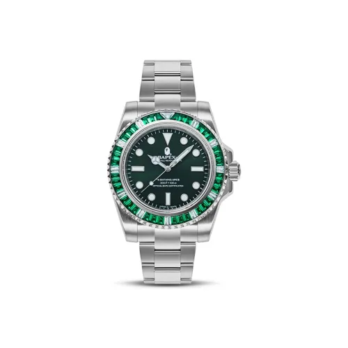 A BATHING APE Механические Мужские Часы 40мм*48мм*12мм Зеленые