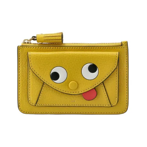 Anya Hindmarch Козья кожа Картхолдер And Мелочь Кошелек Женские Желтый