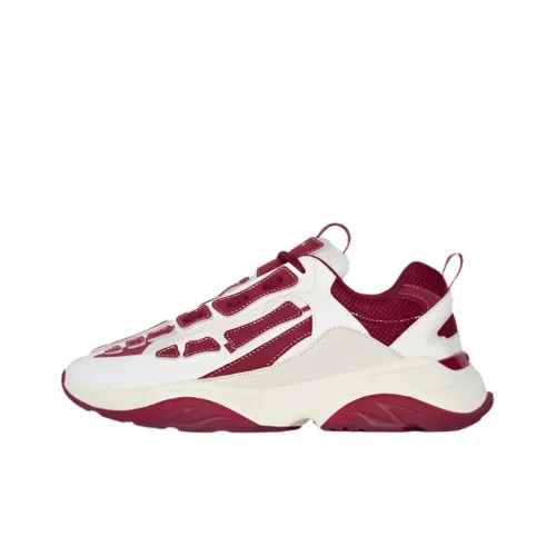 AMIRI Bone Runner Устойчивый к истиранию Низкий Топ Спортивная Повседневная Обувь Мужская Красная