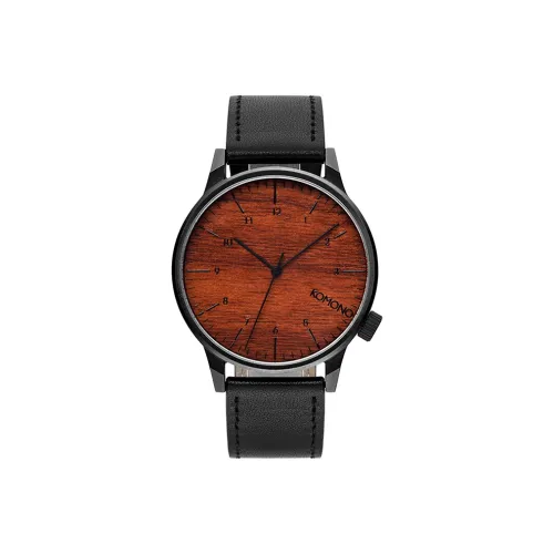 KOMONO Наручные часы Кварцевый механизм Кожаный ремешок Апельсин Циферблат часов Мужские часы Новый KOM W2020