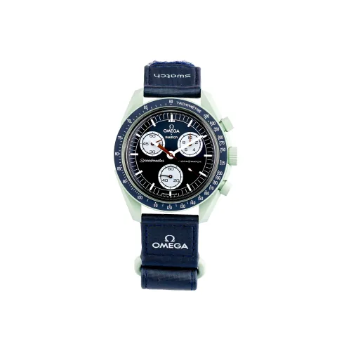 Swatch Quartz Механизм Мужские часы 42 мм Зеленый