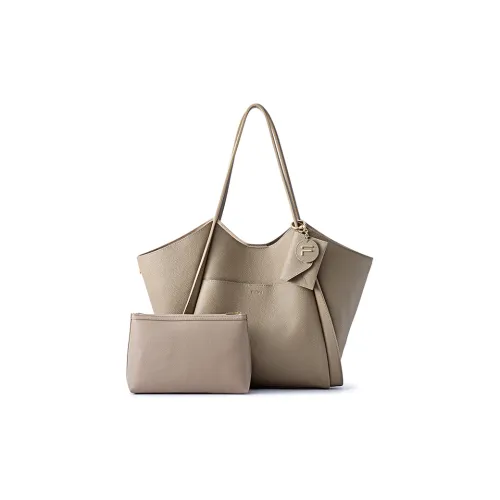 FION Натуральная кожа Маленький корзина Тоут Сумка-ведро Сумка на плечо Женская Многоцветная