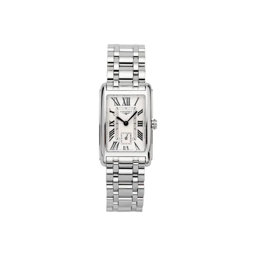 Longines Quartz Movement Женские часы из коллекции DolceVita, 23,3mm*37mm, серебряные