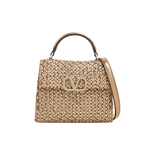 Valentino VSLING Napa Овечья кожа Сумка через плечо Сумка мини Женская Золотая